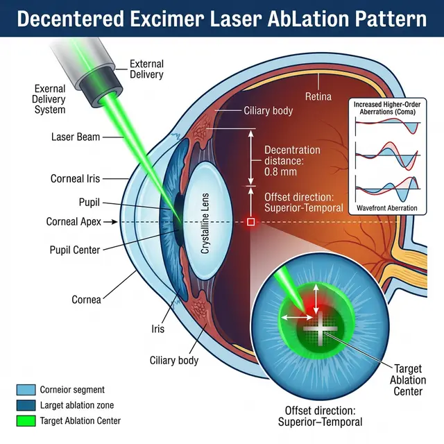 Схема ошибки лазерного луча
