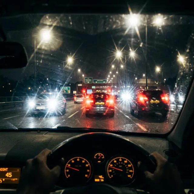 Визуальные эффекты при вождении ночью