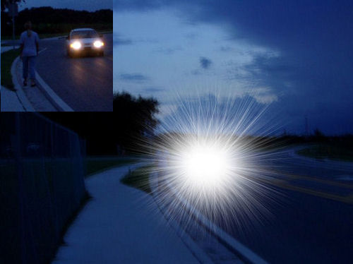 post-lasik starburst obscuring pedestrian
