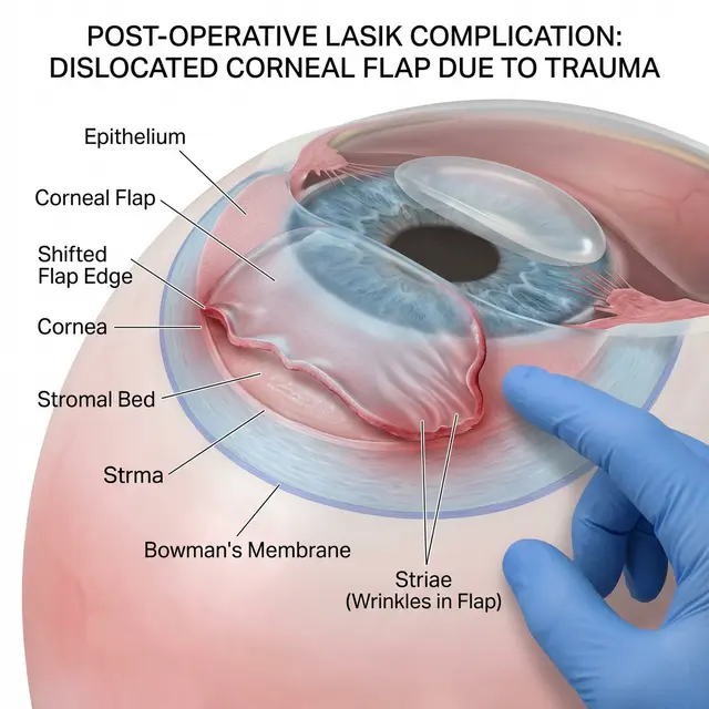 Механика травматической дислокации лоскута