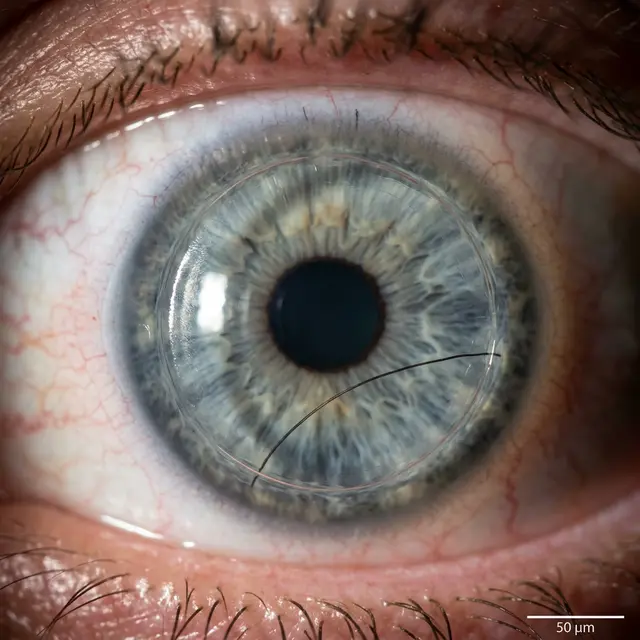 Микроскопический фрагмент под лоскутом